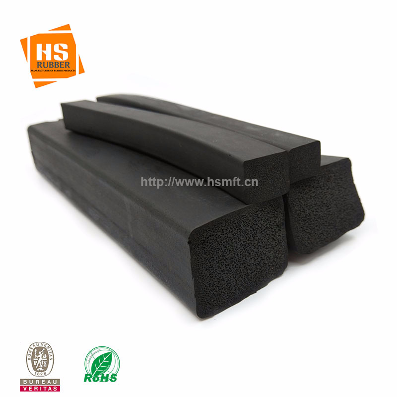 三元乙丙EPDM50*50工字型盾构机吸盘橡胶发泡密封条